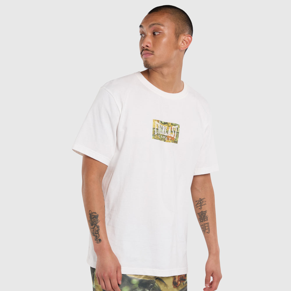 Coney Island Watercolor Short Sleeve Graphic Tee - Cream