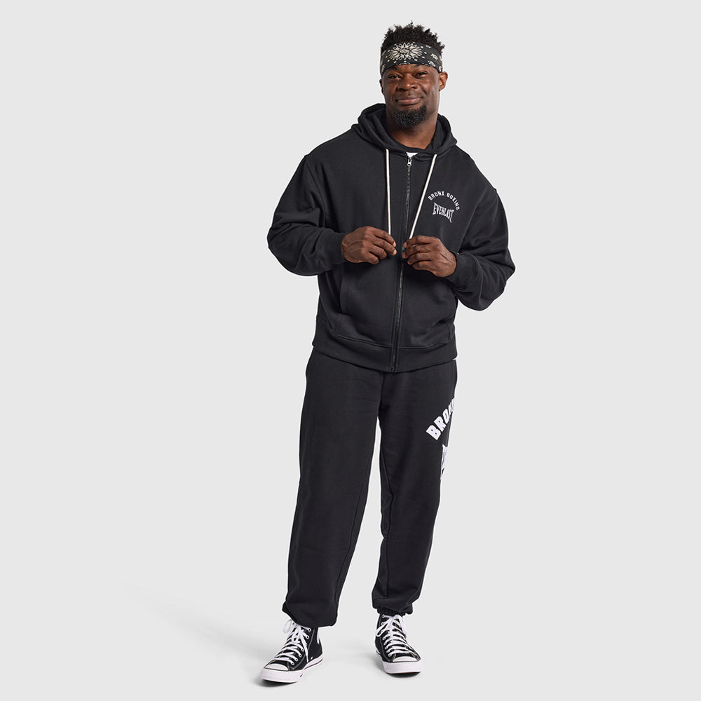 Lifters Zip Through Hoodie - Black