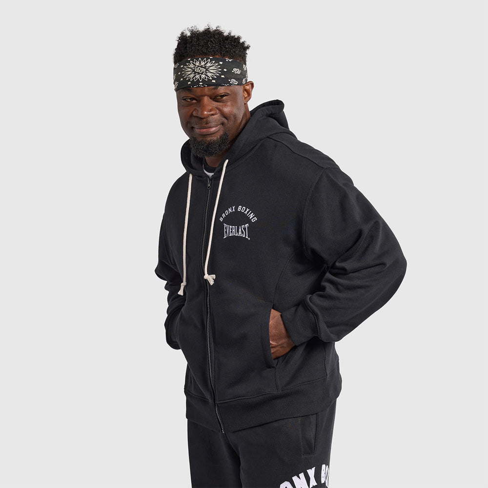 Lifters Zip Through Hoodie - Black