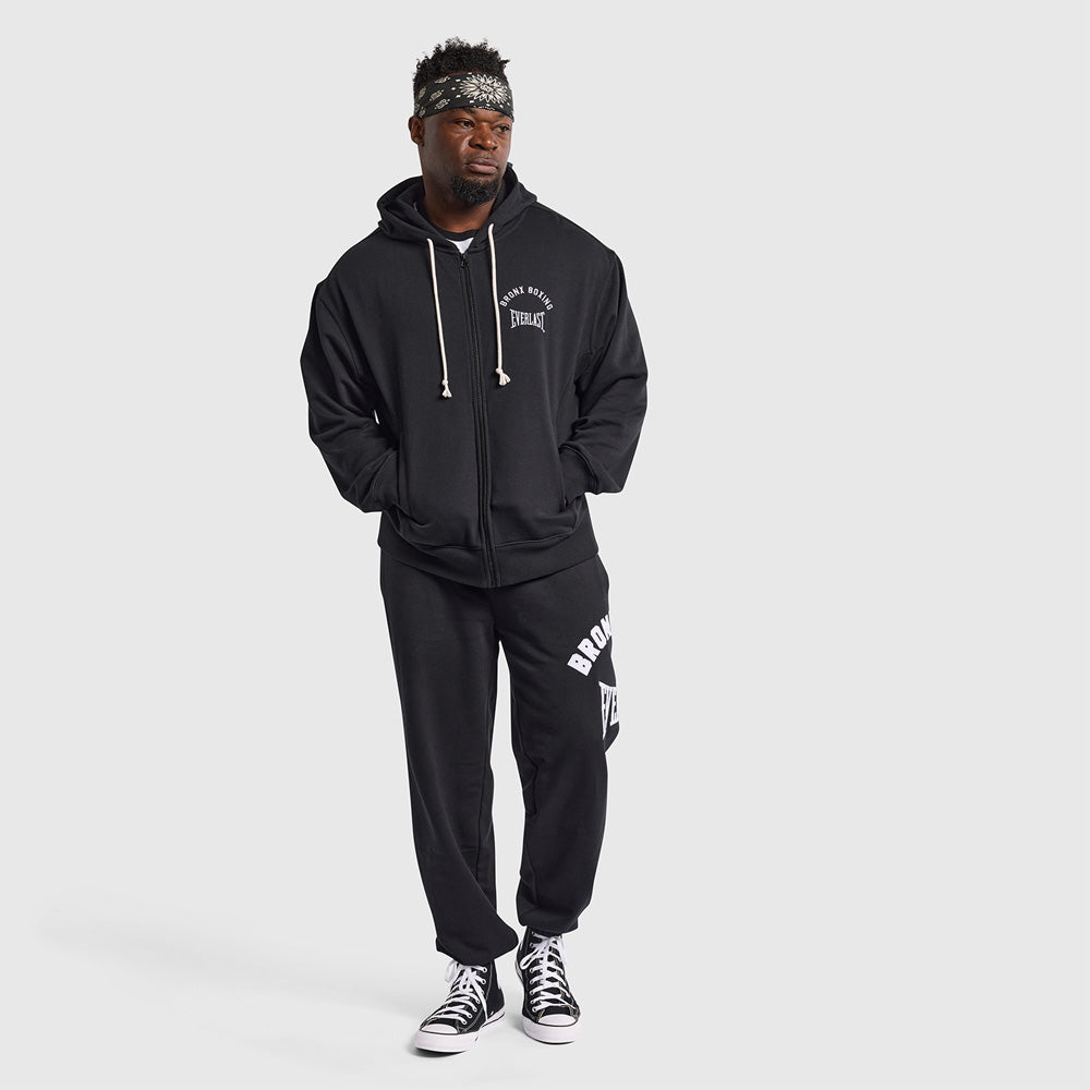 Lifters Zip Through Hoodie - Black