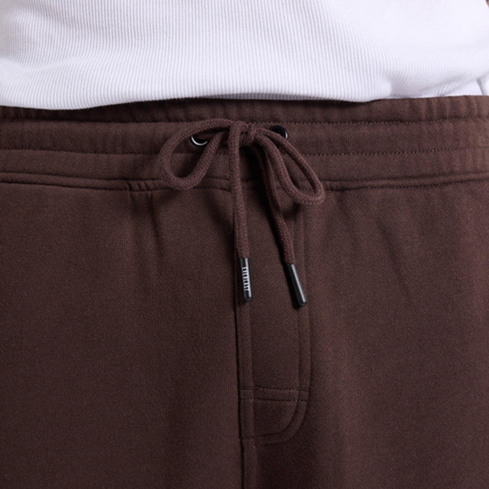 Tonal Embroidered Track Pants - Brown